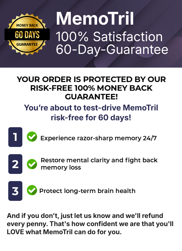 MemoTril 60-Day Satisfaction Guarantee